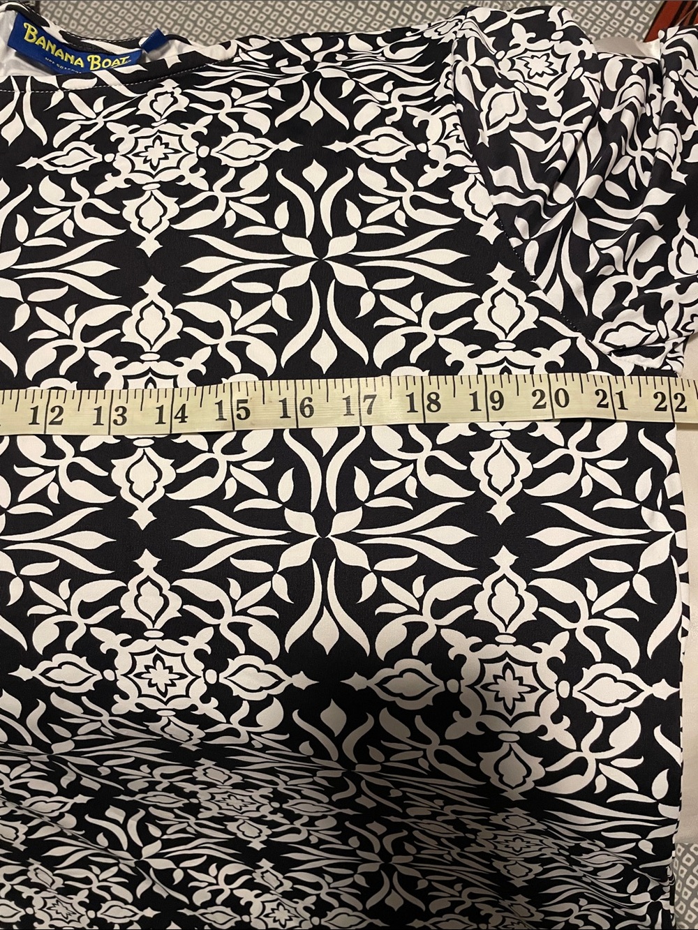 Banana Boat Black & White Floral-Print Midi Dress XXl - Picture 8 of 14